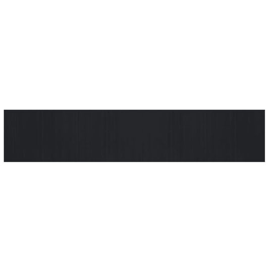 vidaXL Rug Rectangular Black80x400 cm Bamboo