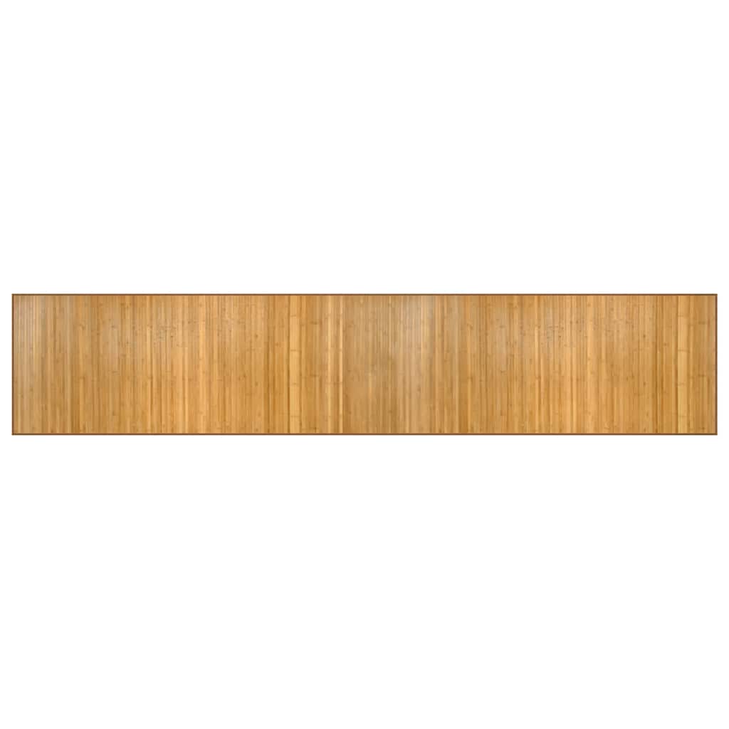 vidaXL Rug Rectangular Natural 80x400 cm Bamboo