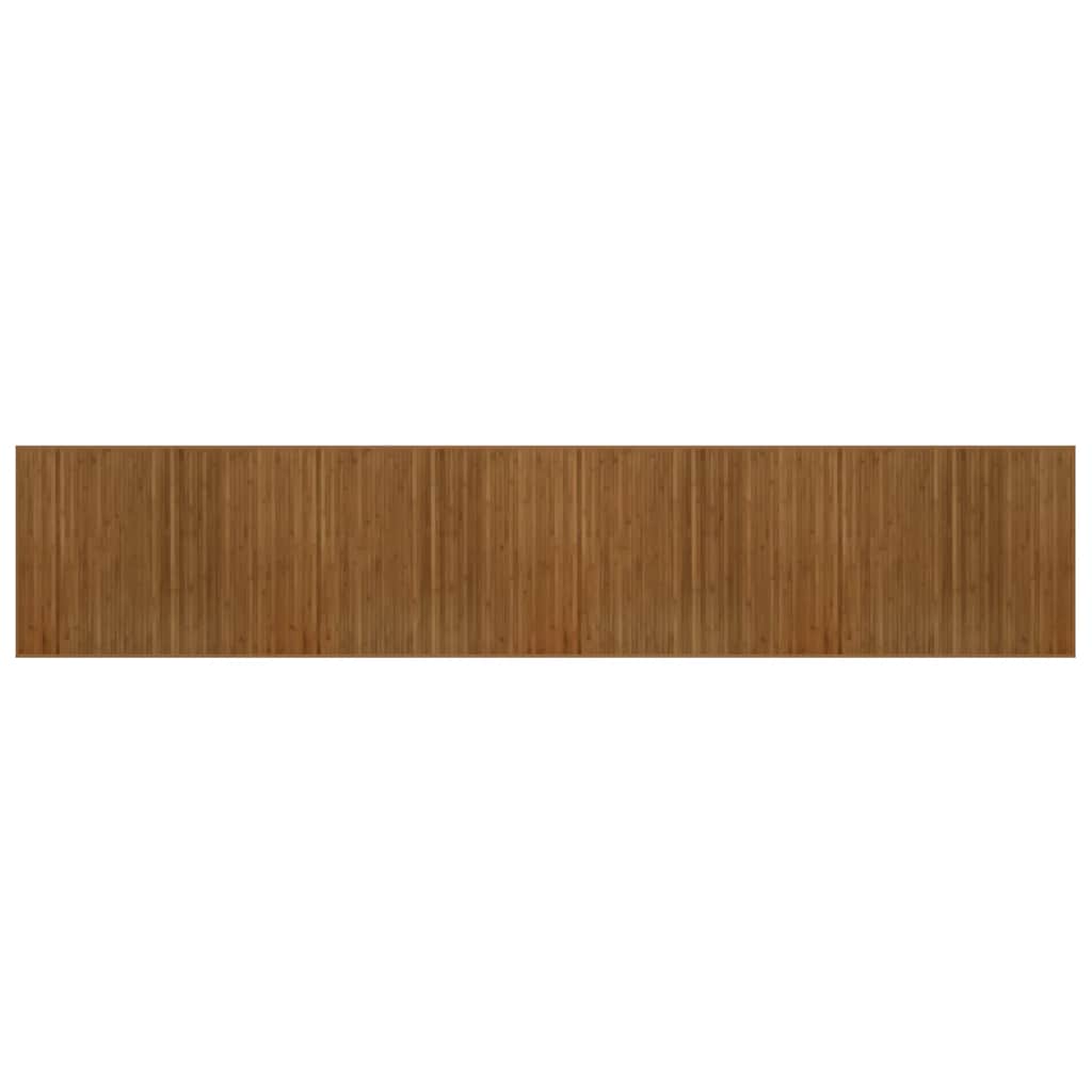 vidaXL Rug Rectangular Brown 80x400 cm Bamboo
