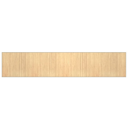 vidaXL Rug Rectangular Light Natural 80x400 cm Bamboo