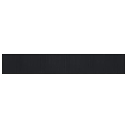 vidaXL Rug Rectangular Black 80x500 cm Bamboo