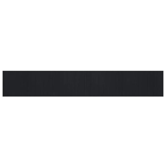 vidaXL Rug Rectangular Black 80x500 cm Bamboo