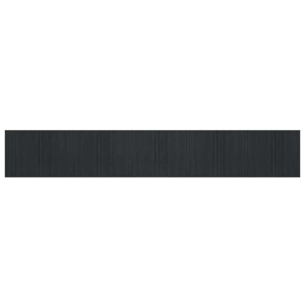 vidaXL Rug Rectangular Grey 80x500 cm Bamboo