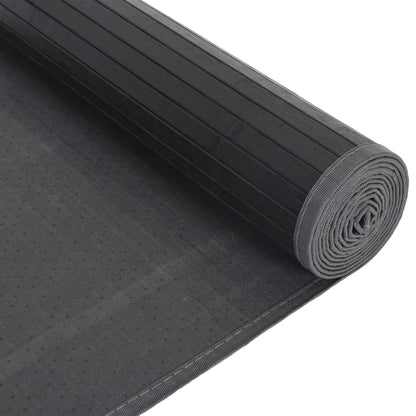 vidaXL Rug Rectangular Grey 80x500 cm Bamboo