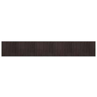 vidaXL Rug Rectangular Dark Brown 80x500 cm Bamboo