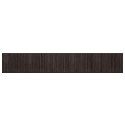vidaXL Rug Rectangular Dark Brown 80x500 cm Bamboo