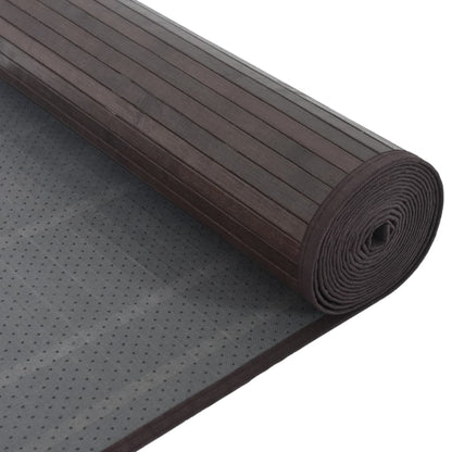 vidaXL Rug Rectangular Dark Brown 80x500 cm Bamboo
