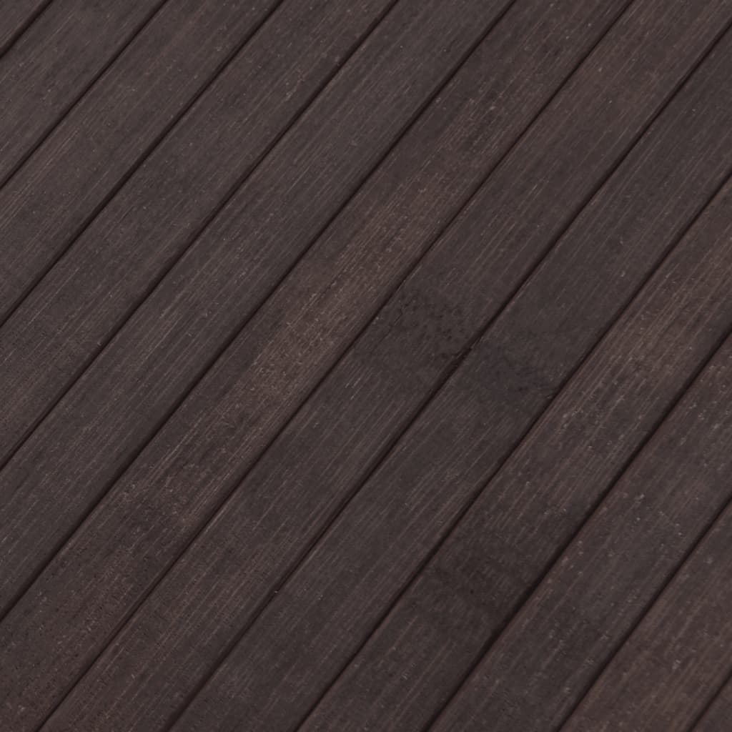 vidaXL Rug Rectangular Dark Brown 80x500 cm Bamboo
