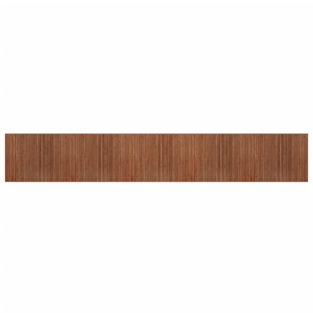 vidaXL Rug Rectangular Brown80x1000 cm Bamboo