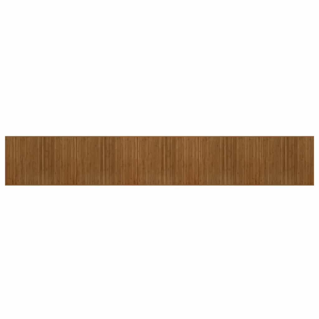 vidaXL Rug Rectangular Brown 80x1000 cm Bamboo