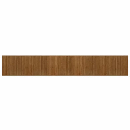 vidaXL Rug Rectangular Brown 80x1000 cm Bamboo