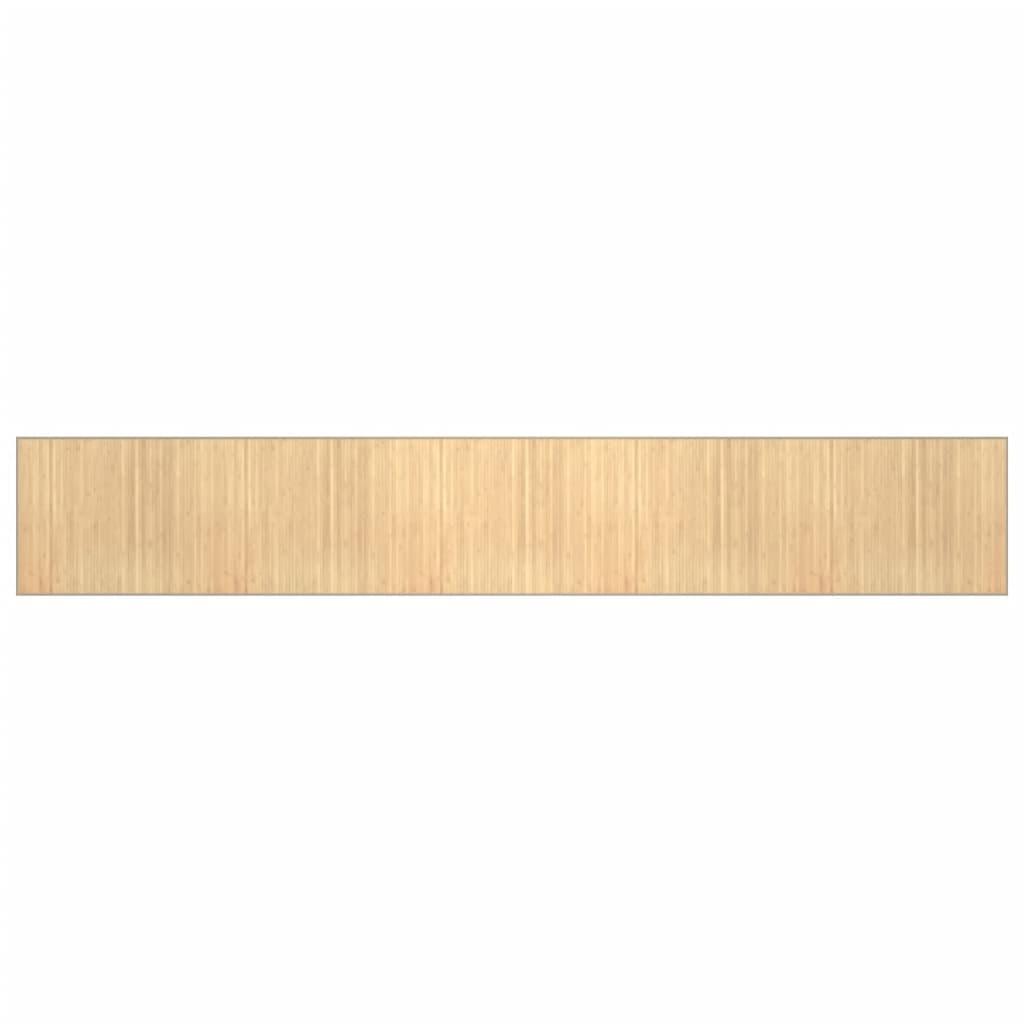 vidaXL Rug Rectangular Light Natural 80x1000 cm Bamboo