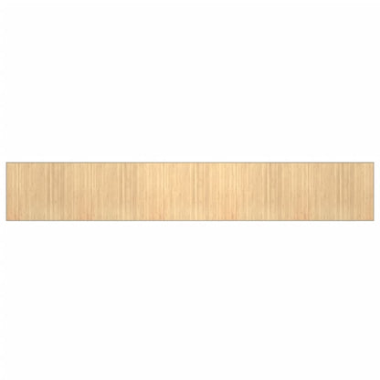 vidaXL Rug Rectangular Light Natural 80x1000 cm Bamboo