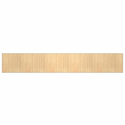 vidaXL Rug Rectangular Light Natural 80x1000 cm Bamboo