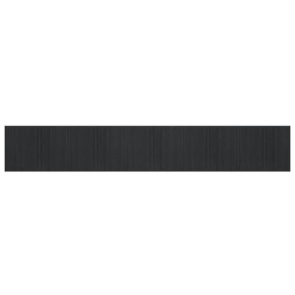 vidaXL Rug Rectangular Grey 80x1000 cm Bamboo