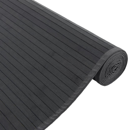 vidaXL Rug Rectangular Grey 80x1000 cm Bamboo