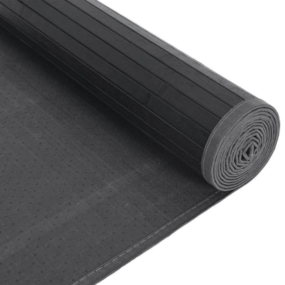 vidaXL Rug Rectangular Grey 80x1000 cm Bamboo