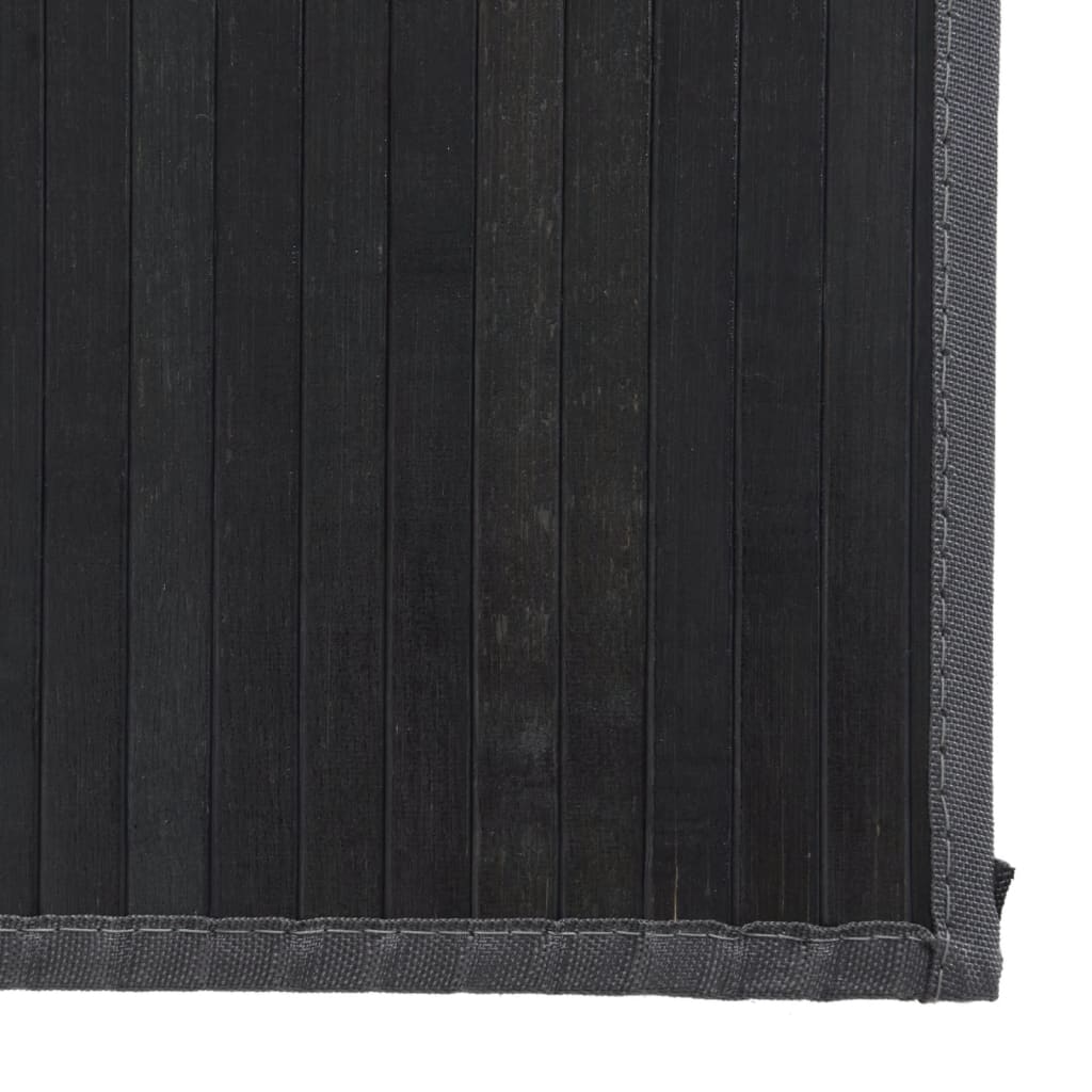 vidaXL Rug Rectangular Grey 80x1000 cm Bamboo