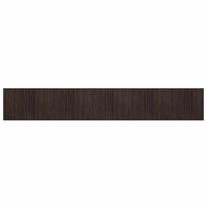vidaXL Rug Rectangular Dark Brown 80x1000 cm Bamboo