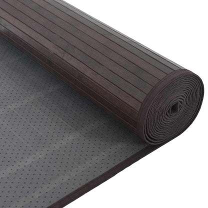 vidaXL Rug Rectangular Dark Brown 80x1000 cm Bamboo