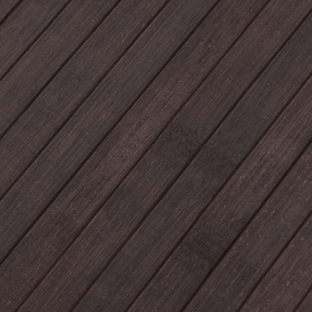 vidaXL Rug Rectangular Dark Brown 80x1000 cm Bamboo