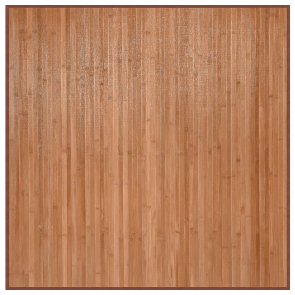 vidaXL Rug Square Natural100x100 cm Bamboo