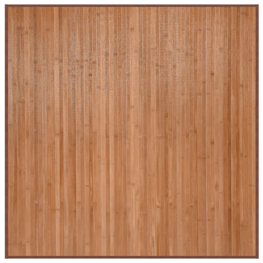 vidaXL Rug Square Natural100x100 cm Bamboo