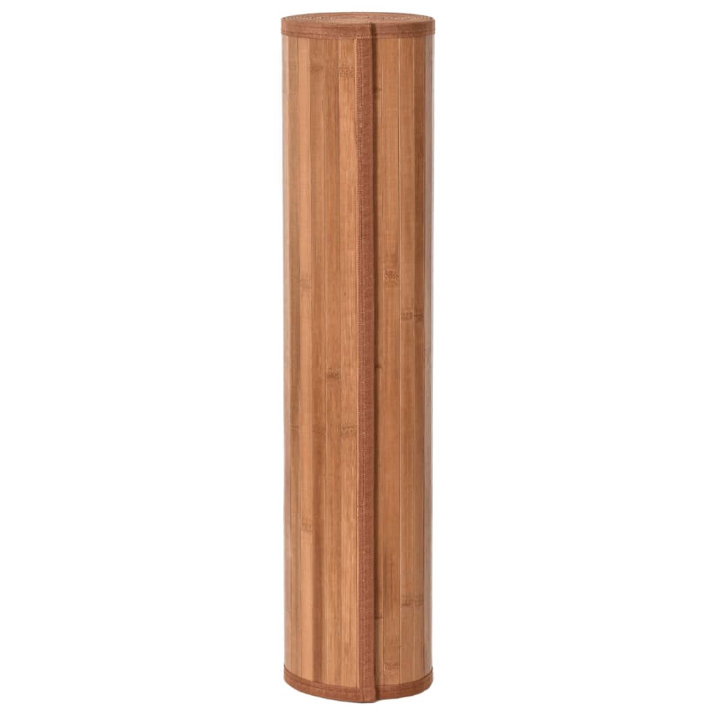 vidaXL Rug Square Natural100x100 cm Bamboo