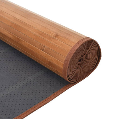vidaXL Rug Square Natural100x100 cm Bamboo