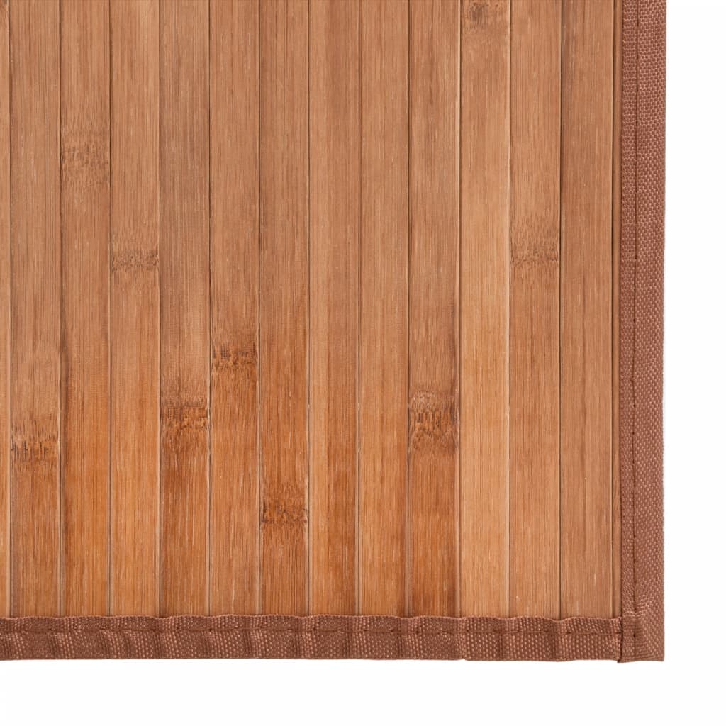 vidaXL Rug Square Natural100x100 cm Bamboo