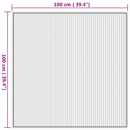 vidaXL Rug Square Natural100x100 cm Bamboo
