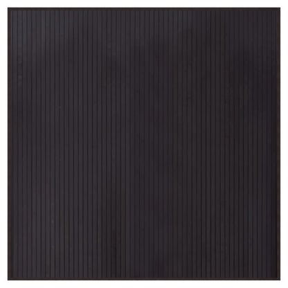 vidaXL Rug Square Dark Brown 100x100 cm Bamboo