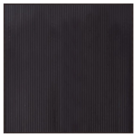 vidaXL Rug Square Dark Brown 100x100 cm Bamboo