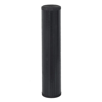vidaXL Rug Rectangular Black 100x200 cm Bamboo