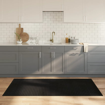 vidaXL Rug Rectangular Black 100x200 cm Bamboo