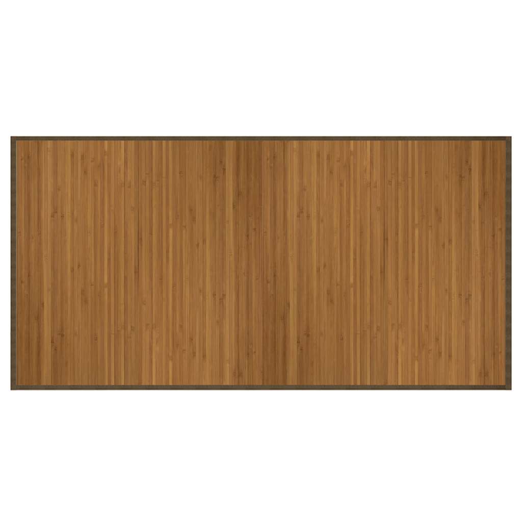 vidaXL Rug Rectangular Brown 100x200 cm Bamboo