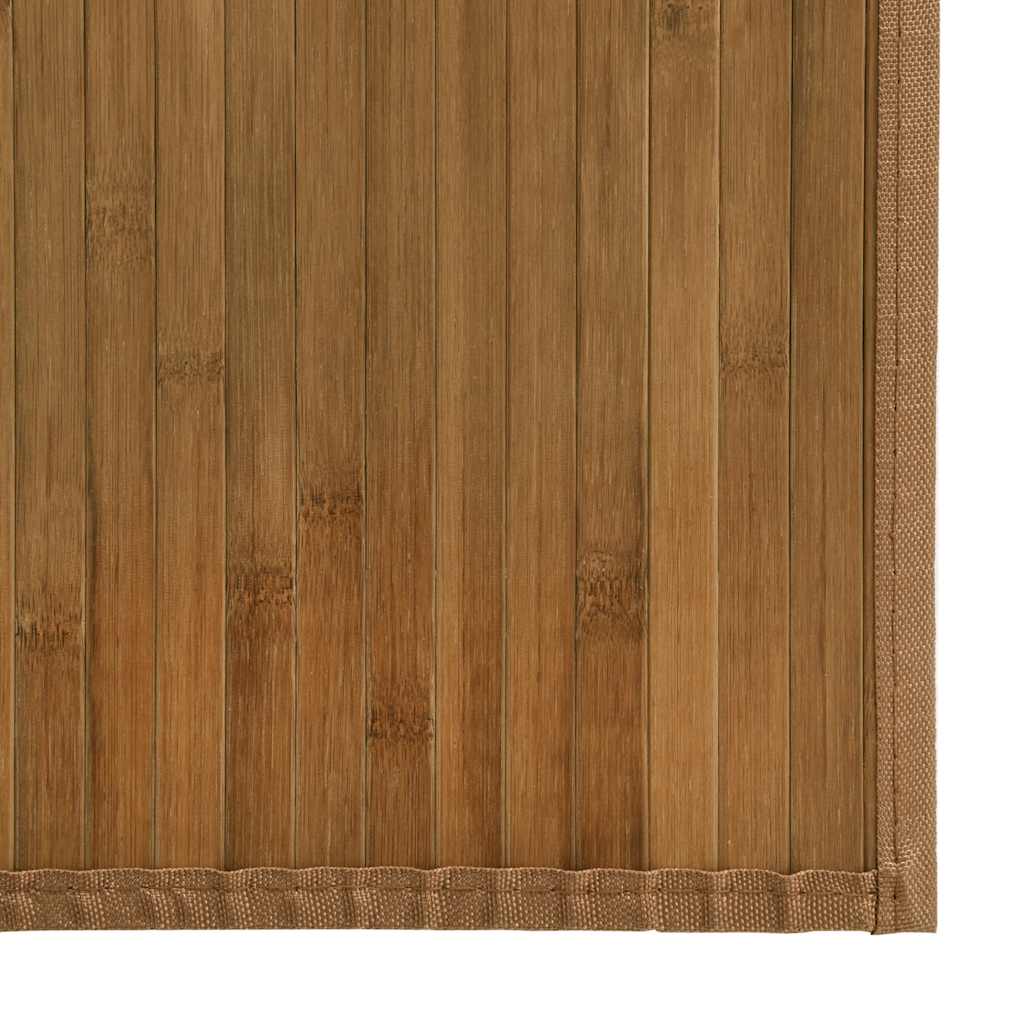 vidaXL Rug Rectangular Brown 100x200 cm Bamboo