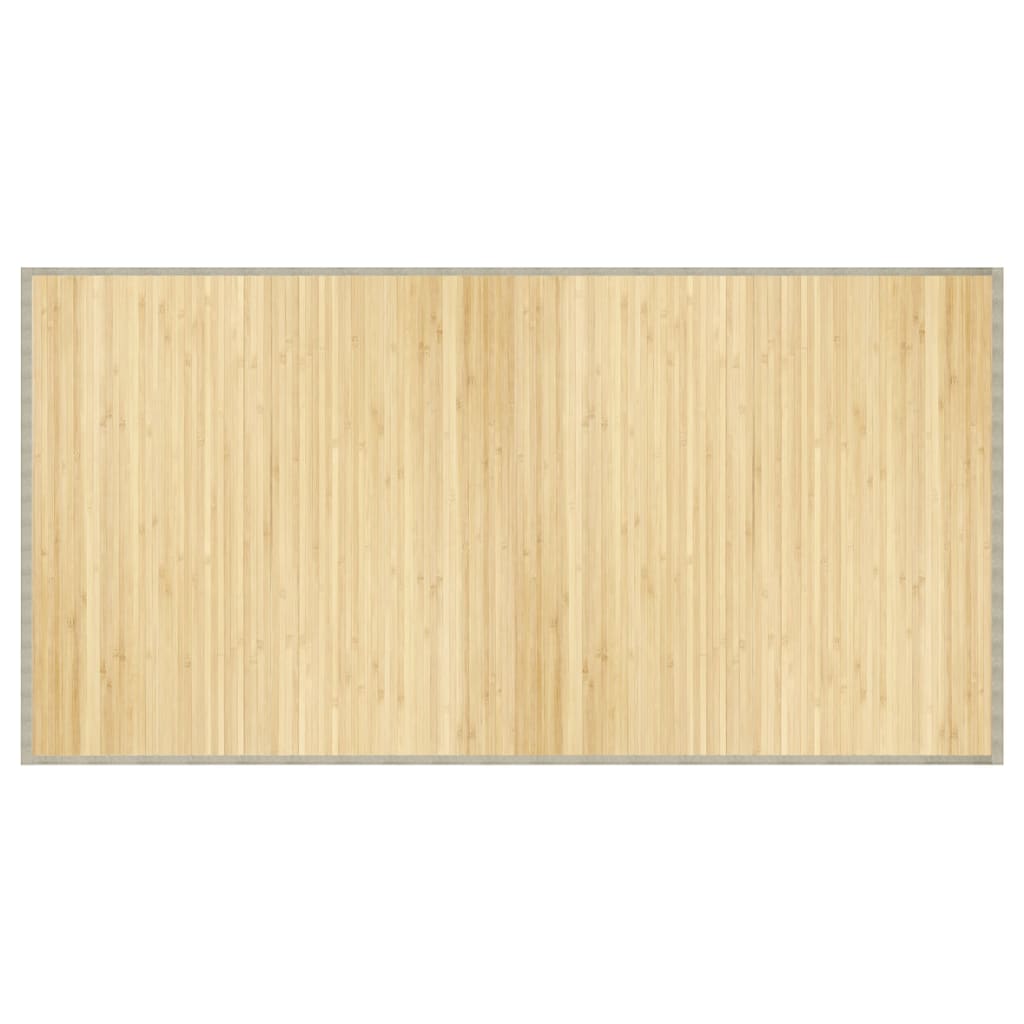 vidaXL Rug Rectangular Light Natural 100x200 cm Bamboo