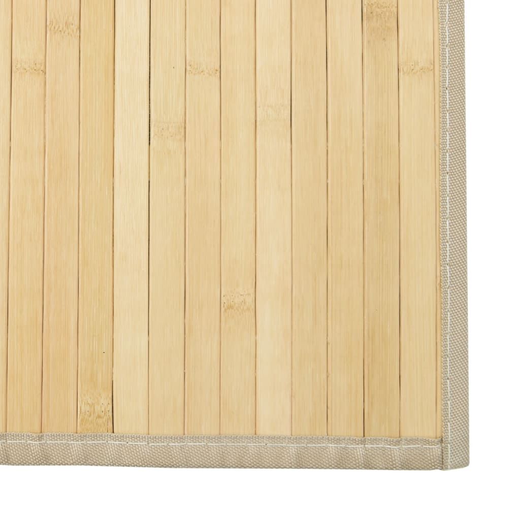 vidaXL Rug Rectangular Light Natural 100x200 cm Bamboo