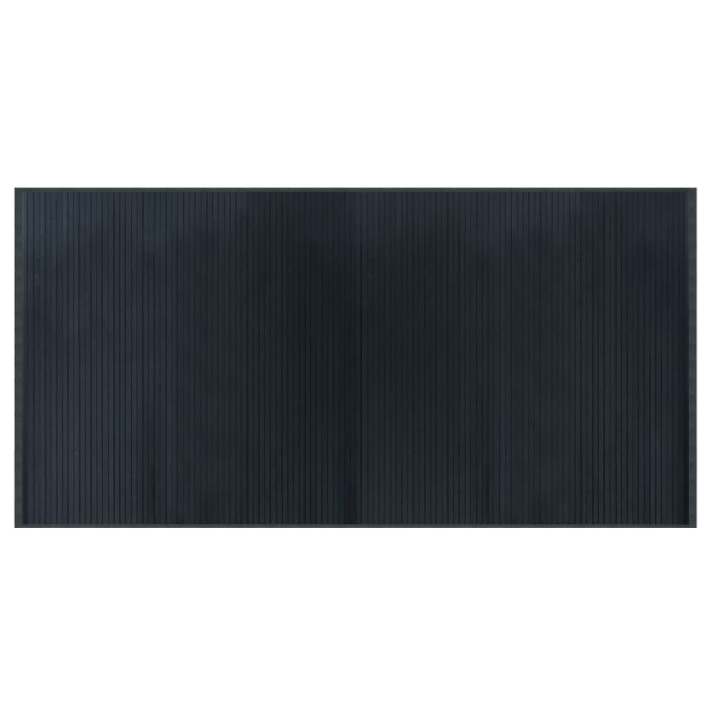 vidaXL Rug Rectangular Grey 100x200 cm Bamboo