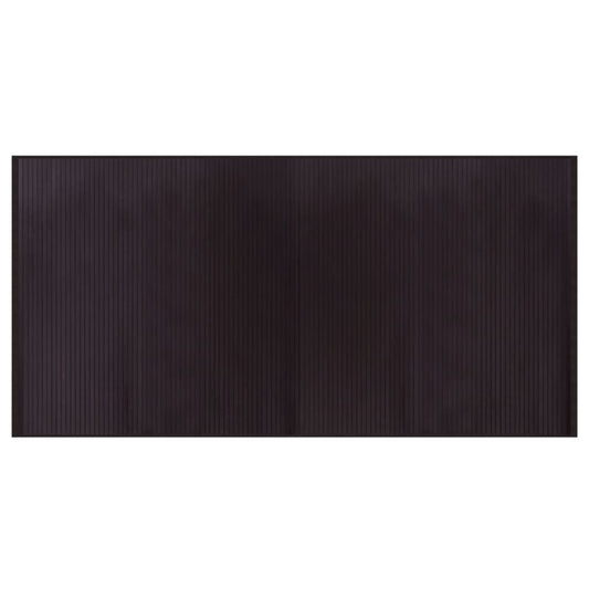 vidaXL Rug Rectangular Dark Brown 100x200 cm Bamboo