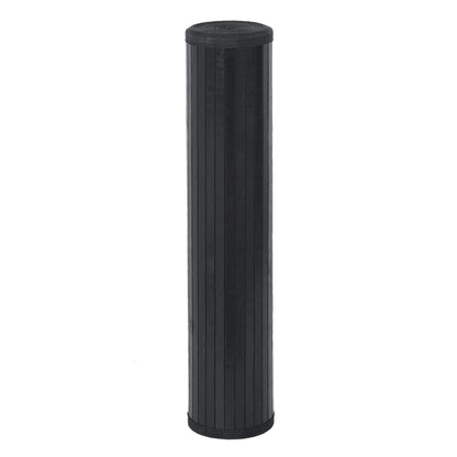 vidaXL Rug Rectangular Black 100x300 cm Bamboo