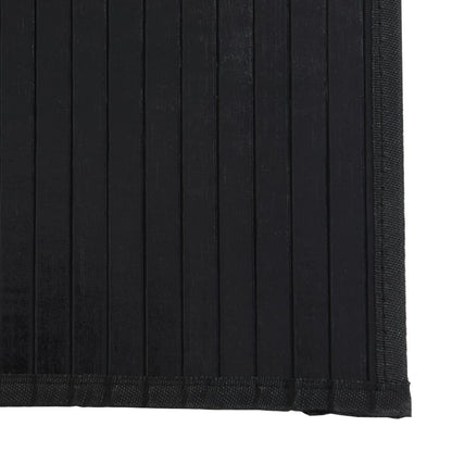 vidaXL Rug Rectangular Black 100x300 cm Bamboo