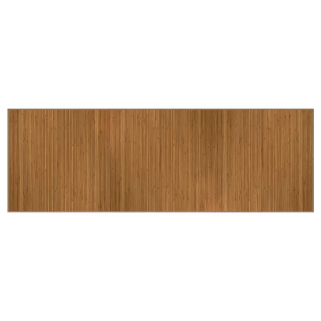 vidaXL Rug Rectangular Brown 100x300 cm Bamboo