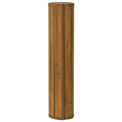 vidaXL Rug Rectangular Brown 100x300 cm Bamboo
