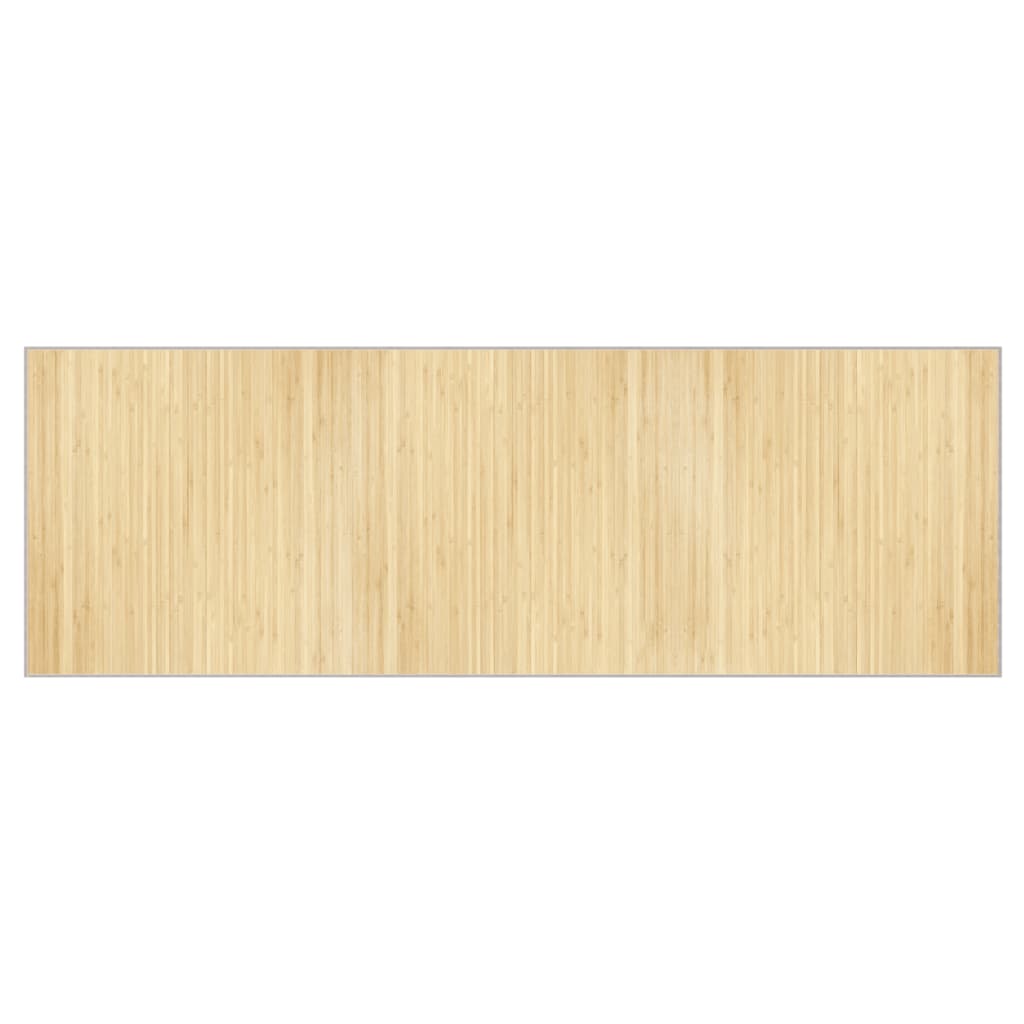vidaXL Rug Rectangular Light Natural 100x300 cm Bamboo
