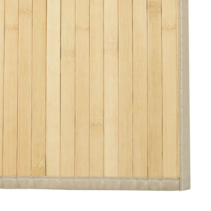 vidaXL Rug Rectangular Light Natural 100x300 cm Bamboo