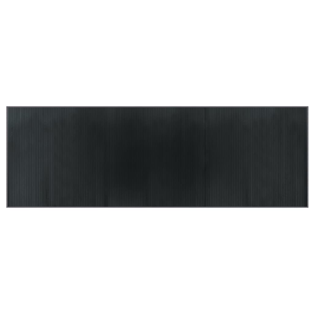 vidaXL Rug Rectangular Grey 100x300 cm Bamboo