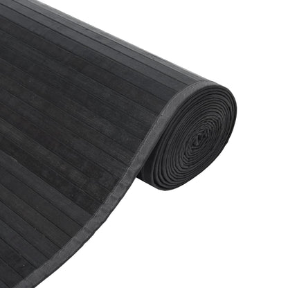 vidaXL Rug Rectangular Grey 100x300 cm Bamboo