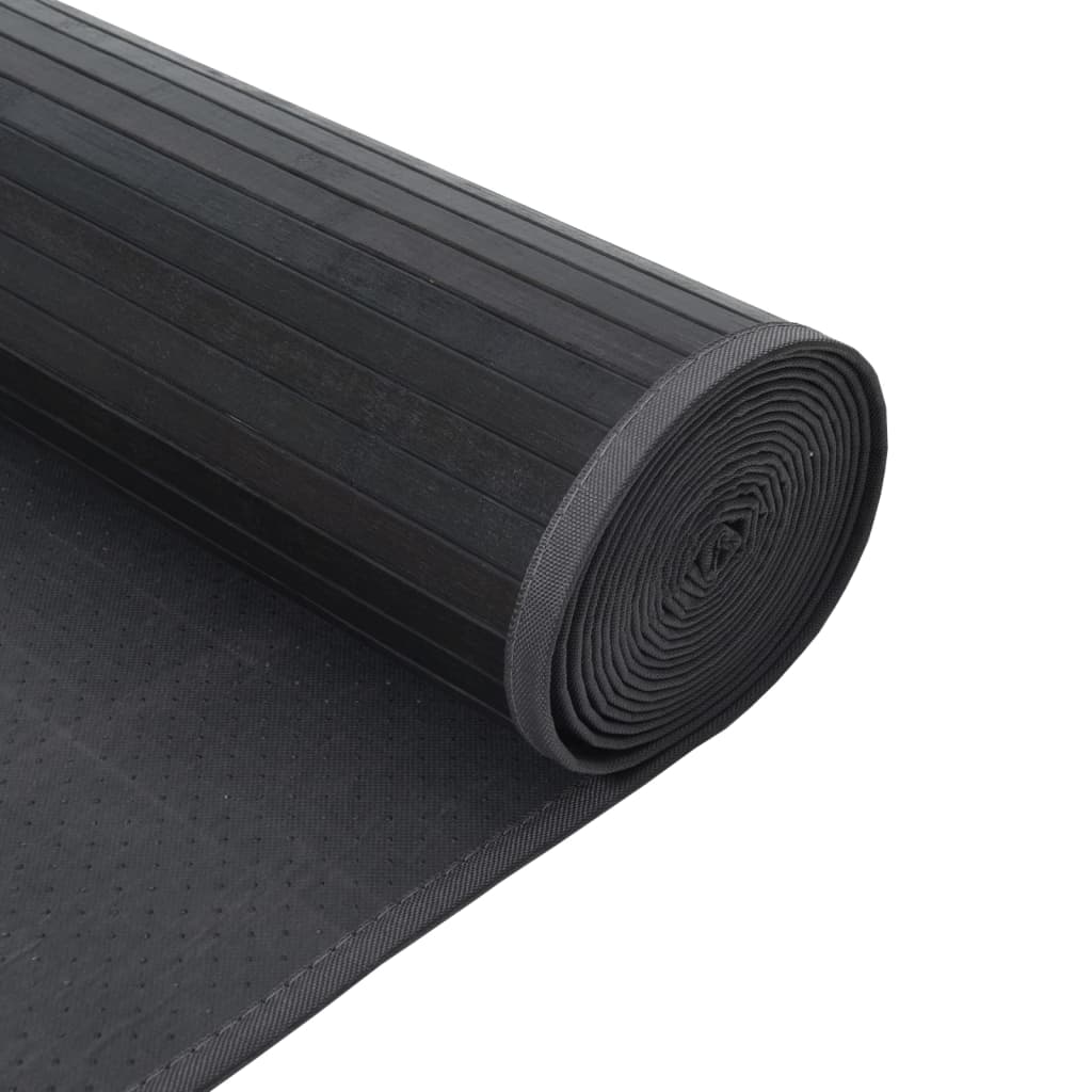 vidaXL Rug Rectangular Grey 100x300 cm Bamboo
